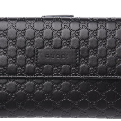 Gucci Microguccissima Continental Flap Wallet Black 6 of 9