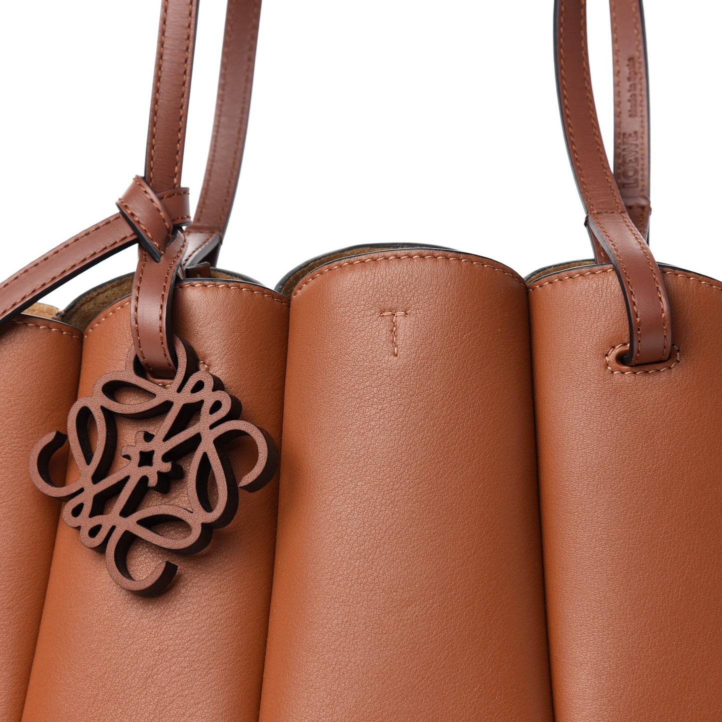 Calfskin Small Shell Tote Tan