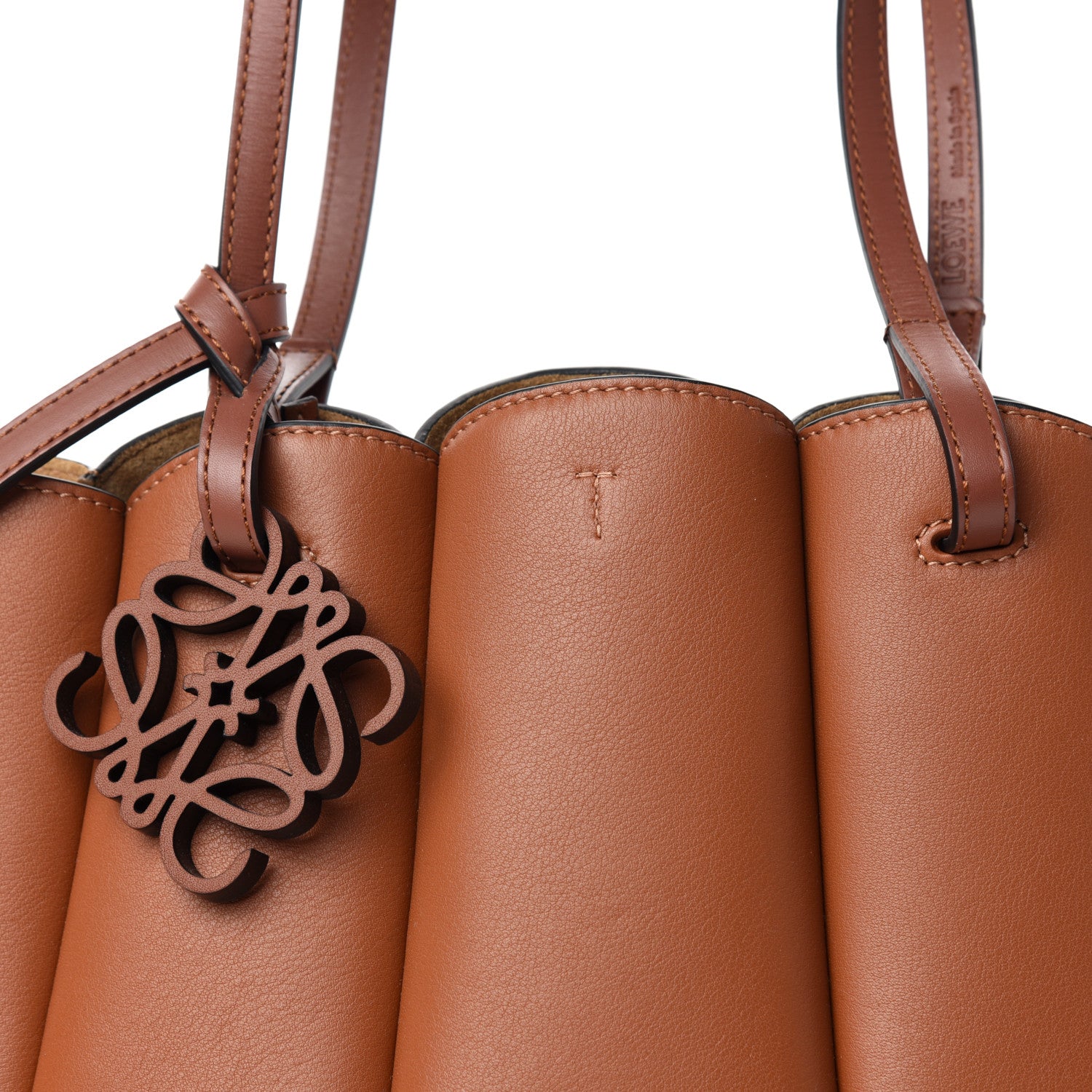 Loewe Calfskin Small Shell Tote Tan 8 of 8