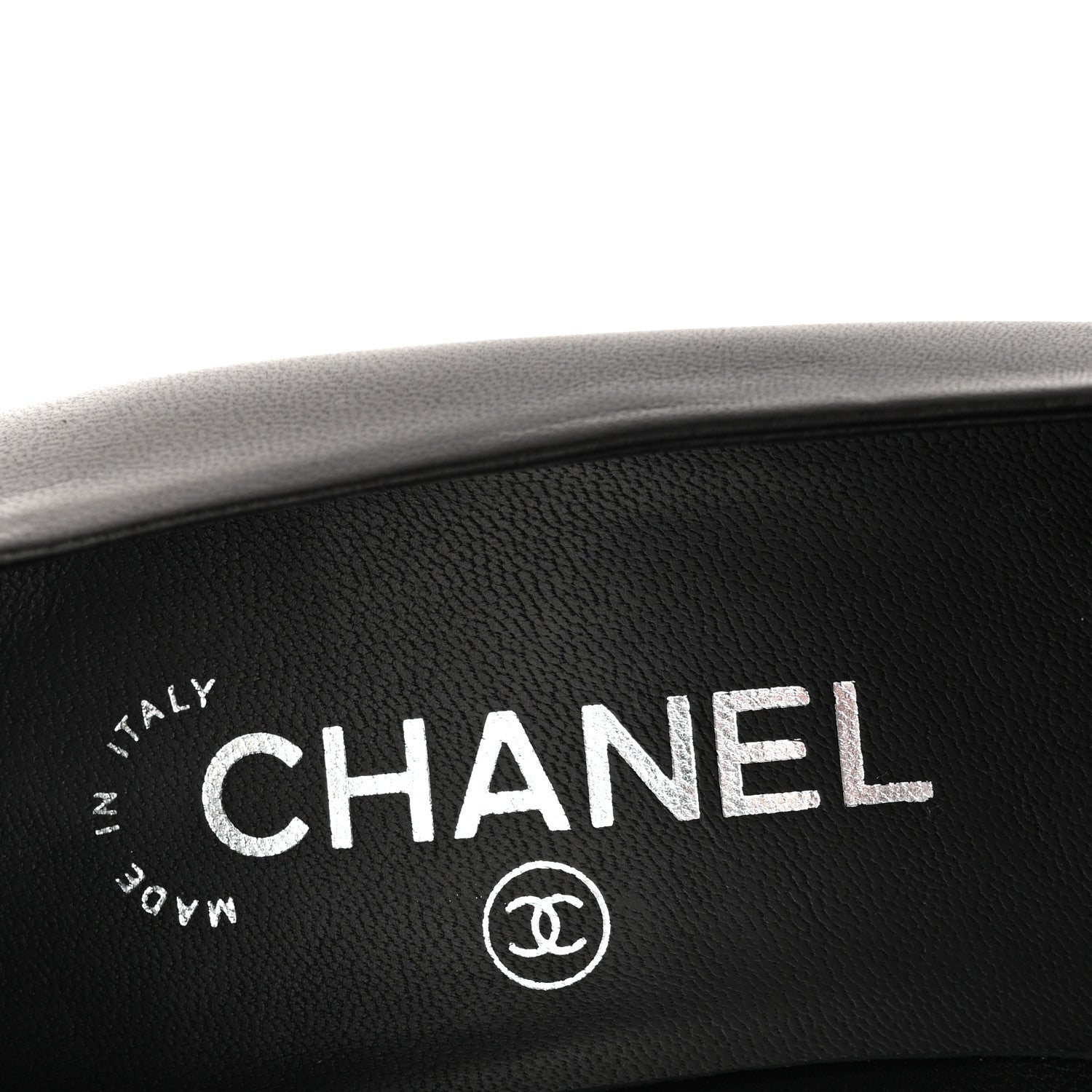 Chanel Lambskin Pearl Cap Toe Pumps 35 Black 7 of 11