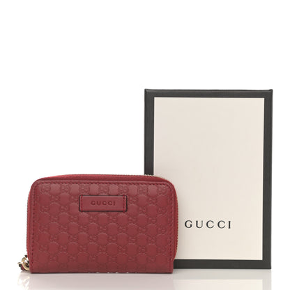 Gucci Microguccissima Zip Around Card Case Red 7 of 7
