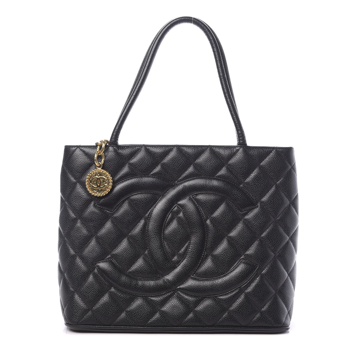 Chanel Caviar Quilted Medallion Tote Black 1 of 11