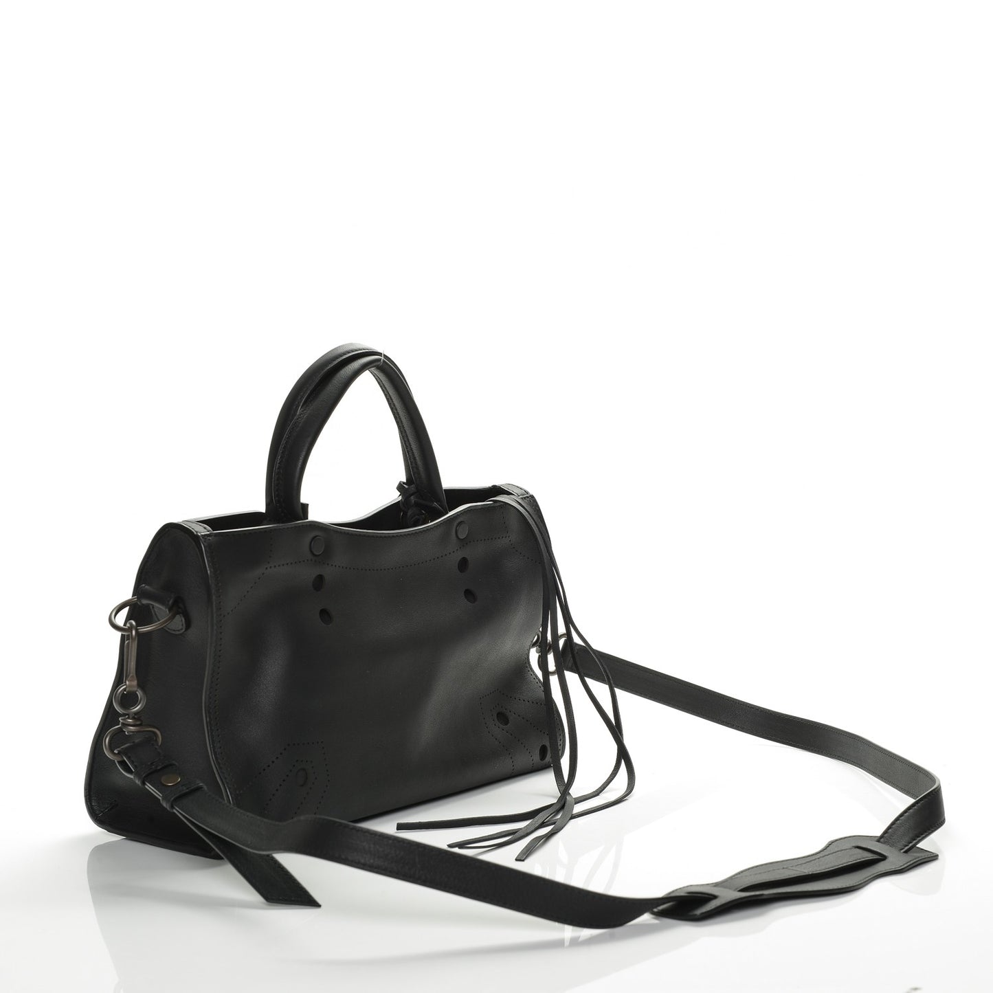 Veau Soyeux Perforated Blackout Hardware S City Black