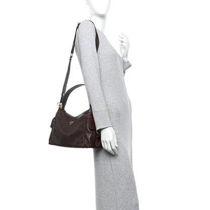Prada Nappa Large Explore Shoulder Bag Sienna 2 of 10
