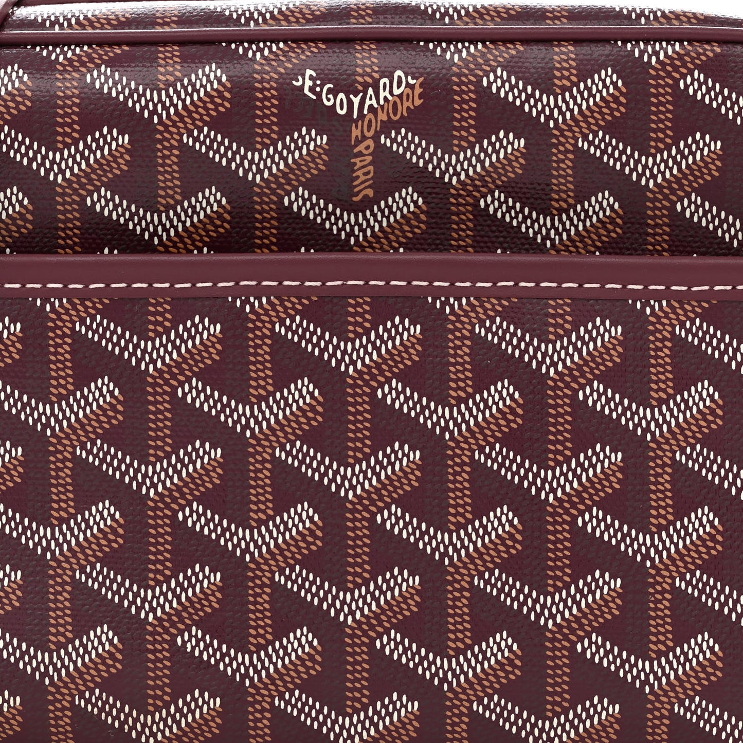 Goyardine Sac Cap Vert Burgundy