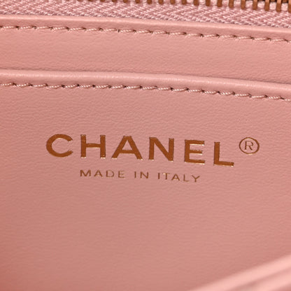 Chanel Lambskin Quilted Mini Rectangular Sweet Camellia Flap Light Pink 6 of 9
