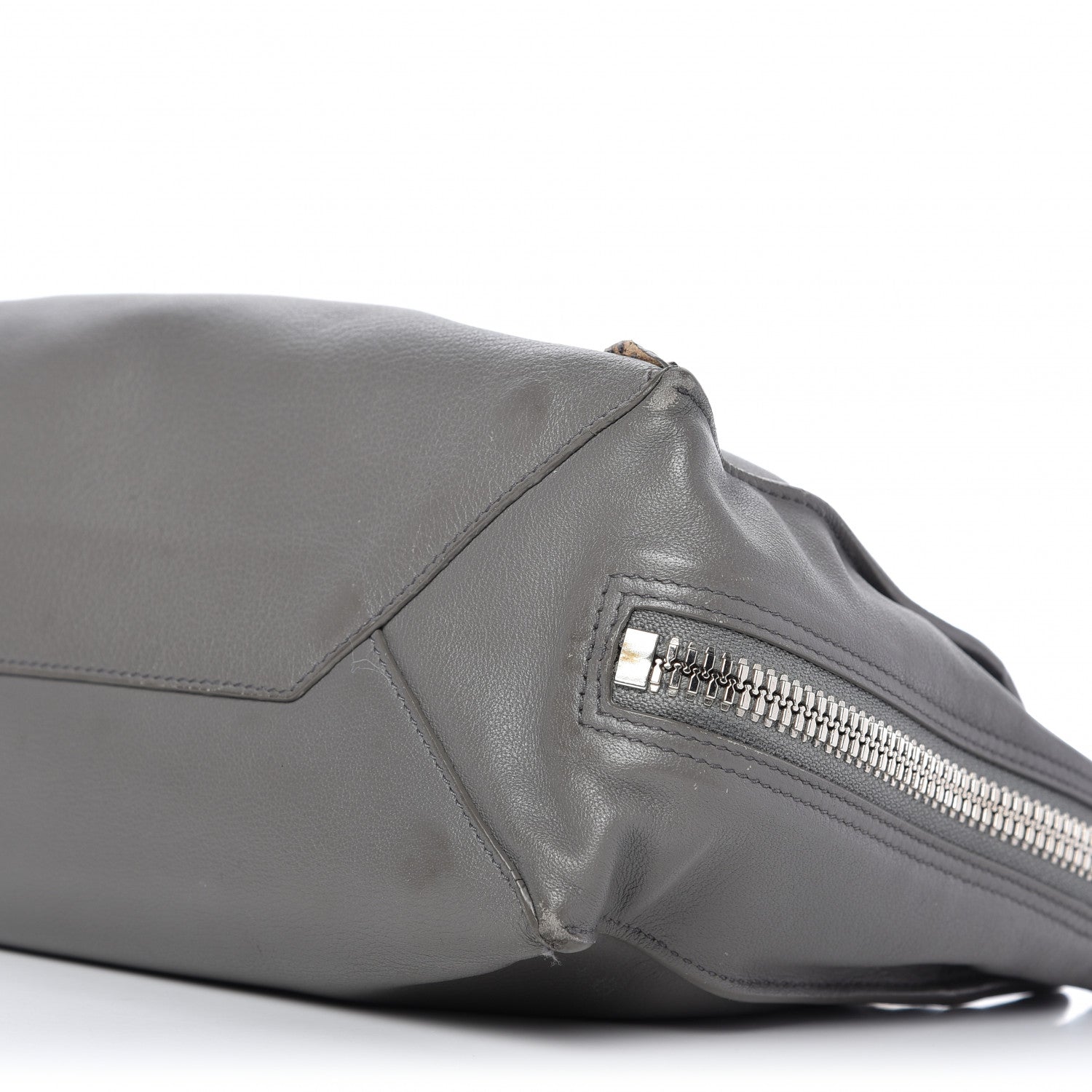 Balenciaga Veau Papier A6 Zip Around Tote Gris Acier 7 of 16