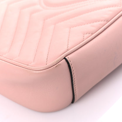 Gucci Calfskin Matelasse Small GG Marmont Shoulder Bag Perfect Pink 11 of 21