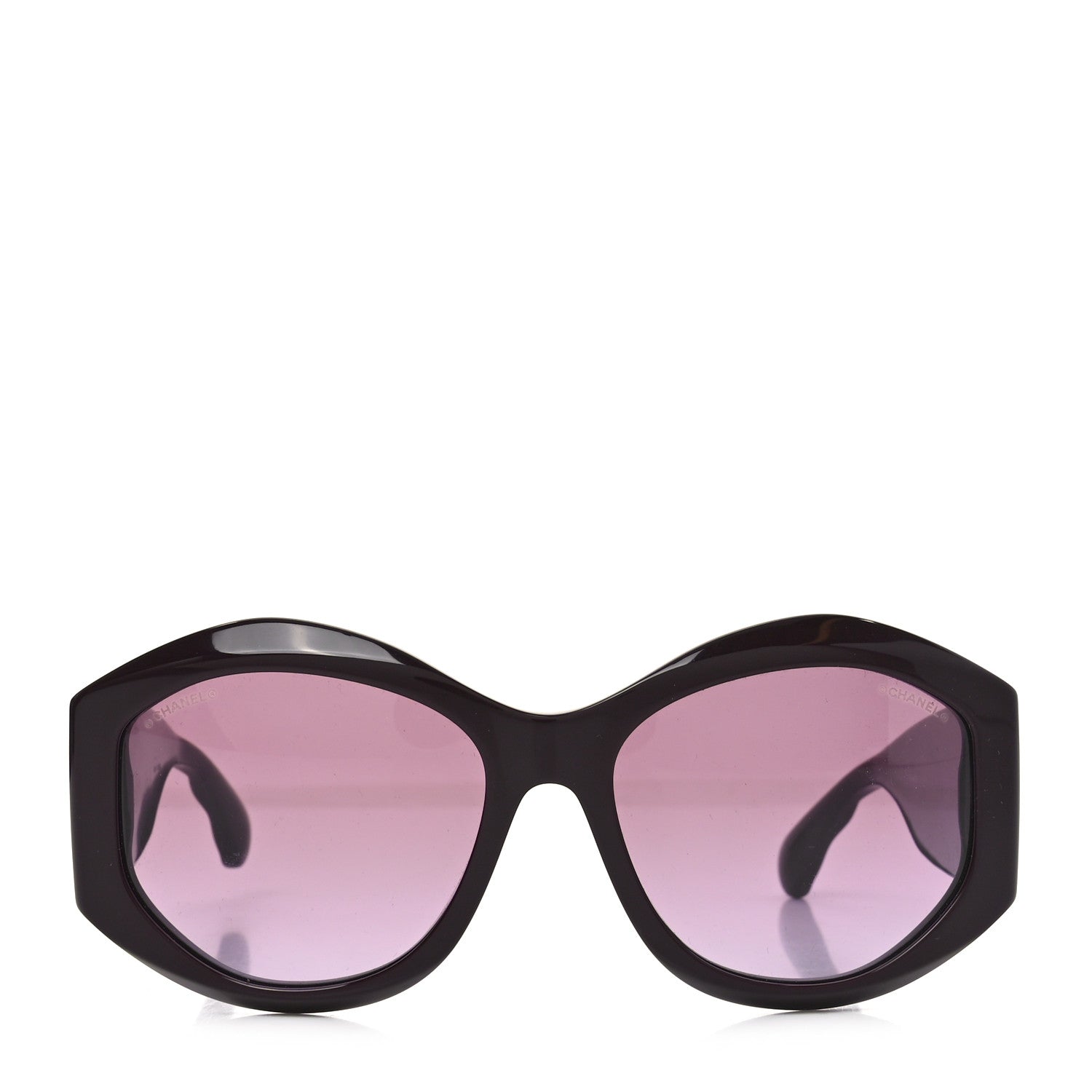Chanel Acetate Quilted CC Sunglasses 5486-A Burgundy 2 of 7