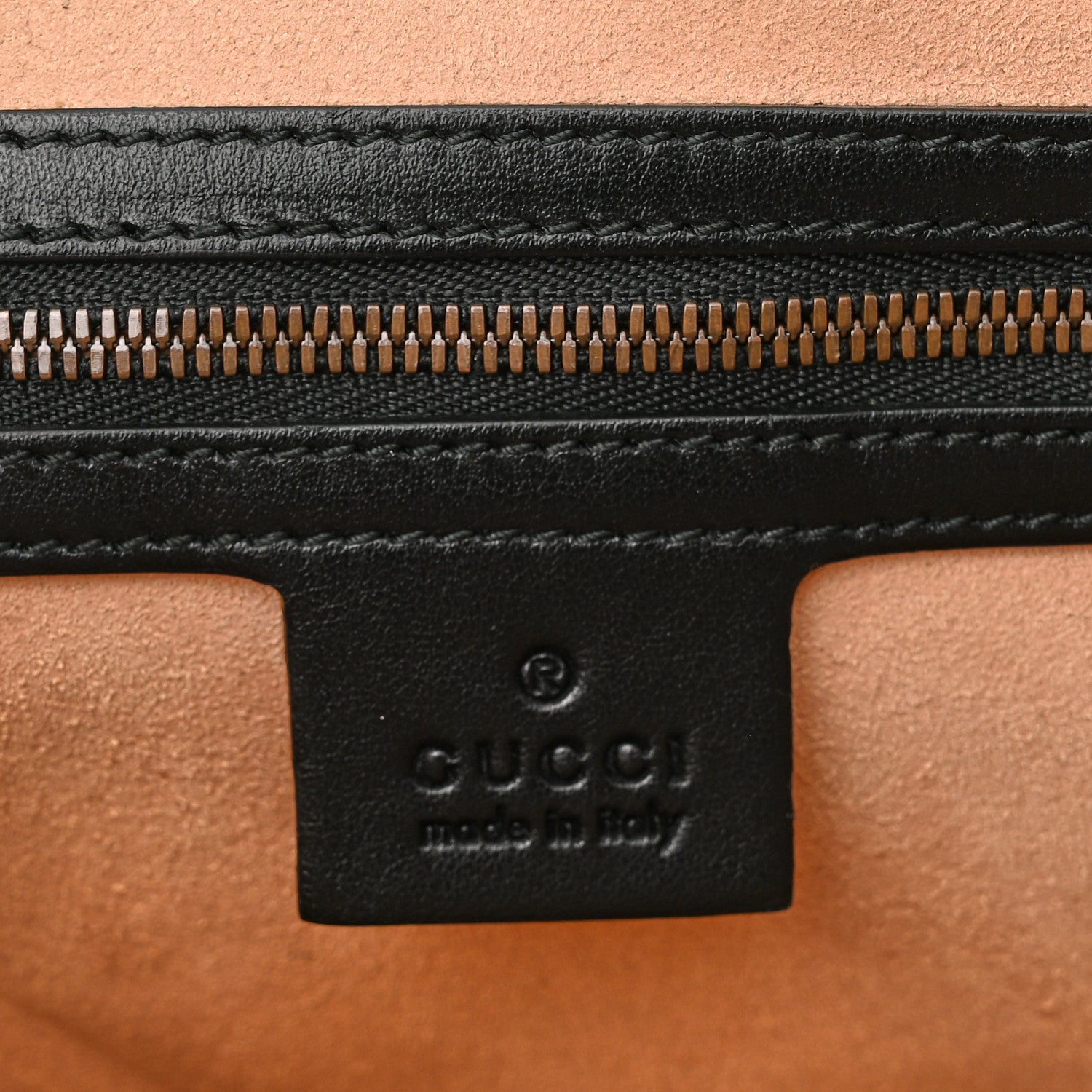 Gucci Calfskin Matelasse GG Marmont Flat Messenger Bag Black 6 of 11