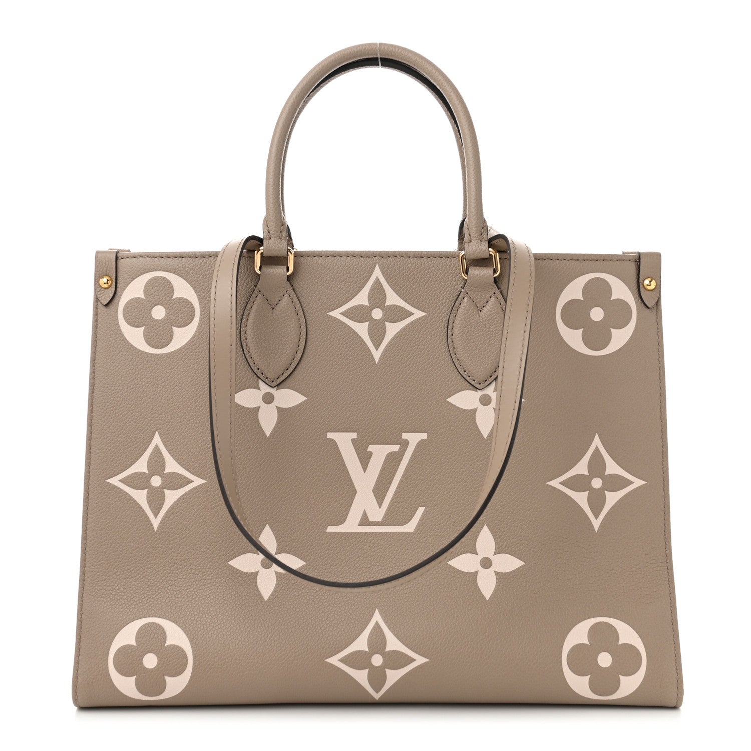 Louis Vuitton Empreinte Monogram Giant Onthego MM Tourterelle Creme 1 of 9