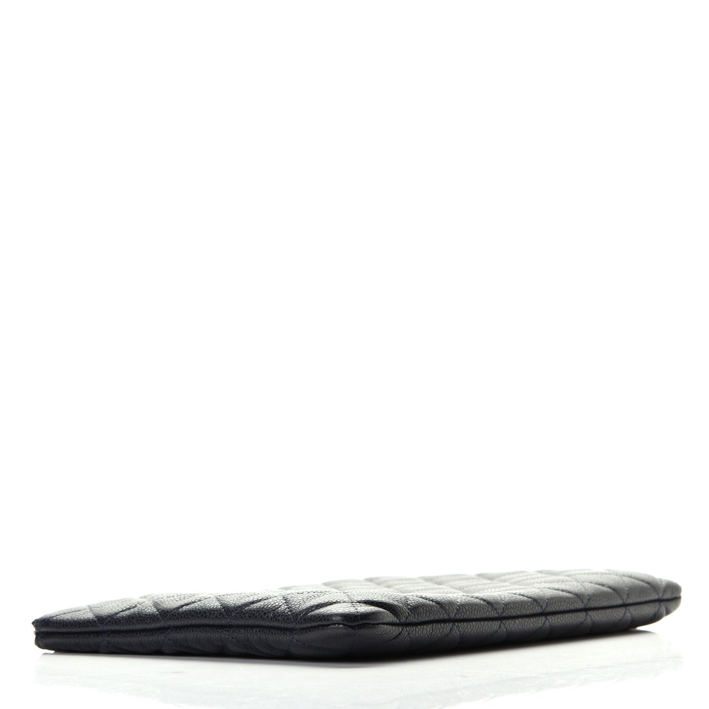 Caviar Quilted Medium Cosmetic Case Navy