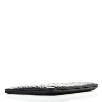 Chanel Caviar Quilted Medium Cosmetic Case Navy 3 of 5