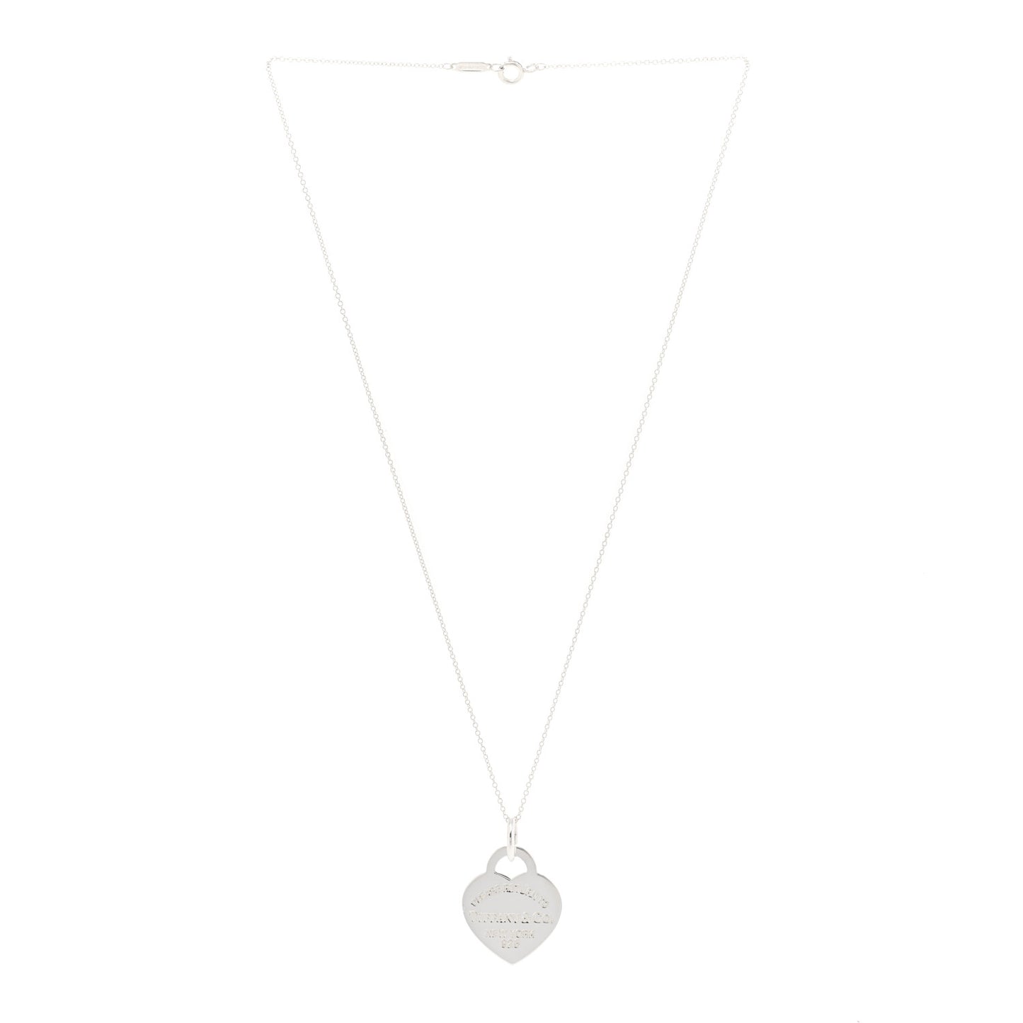 Sterling Silver Medium Return to Tiffany Heart Pendant Necklace