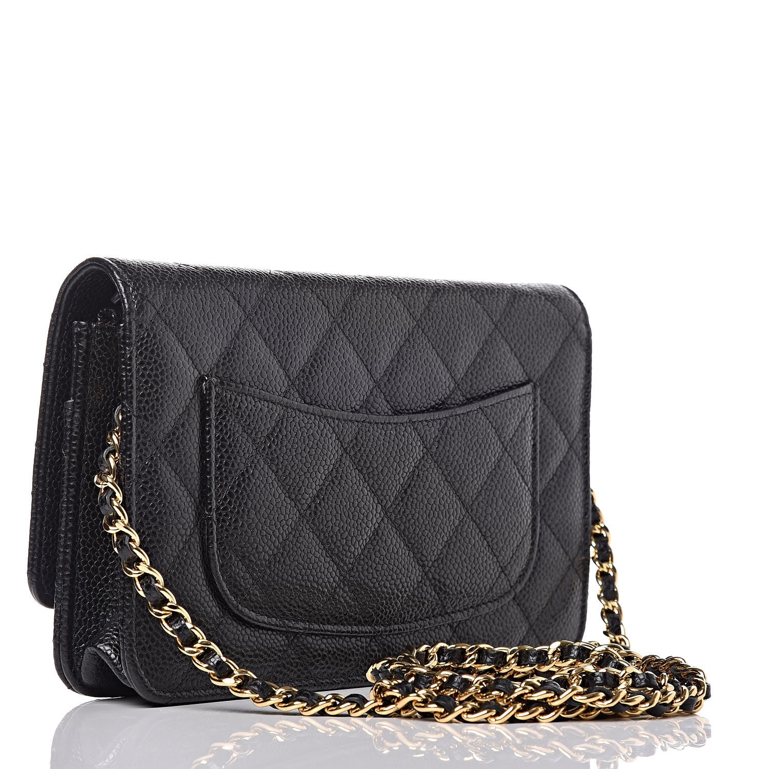 Chanel Caviar Quilted Wallet On Chain WOC Black 3 of 11