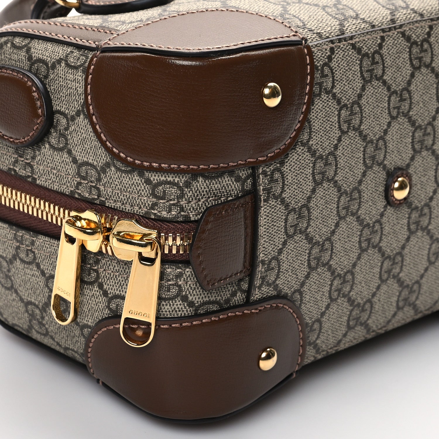 Gucci GG Supreme Monogram Interlocking G Small Duffle Beige Ebony 6 of 7