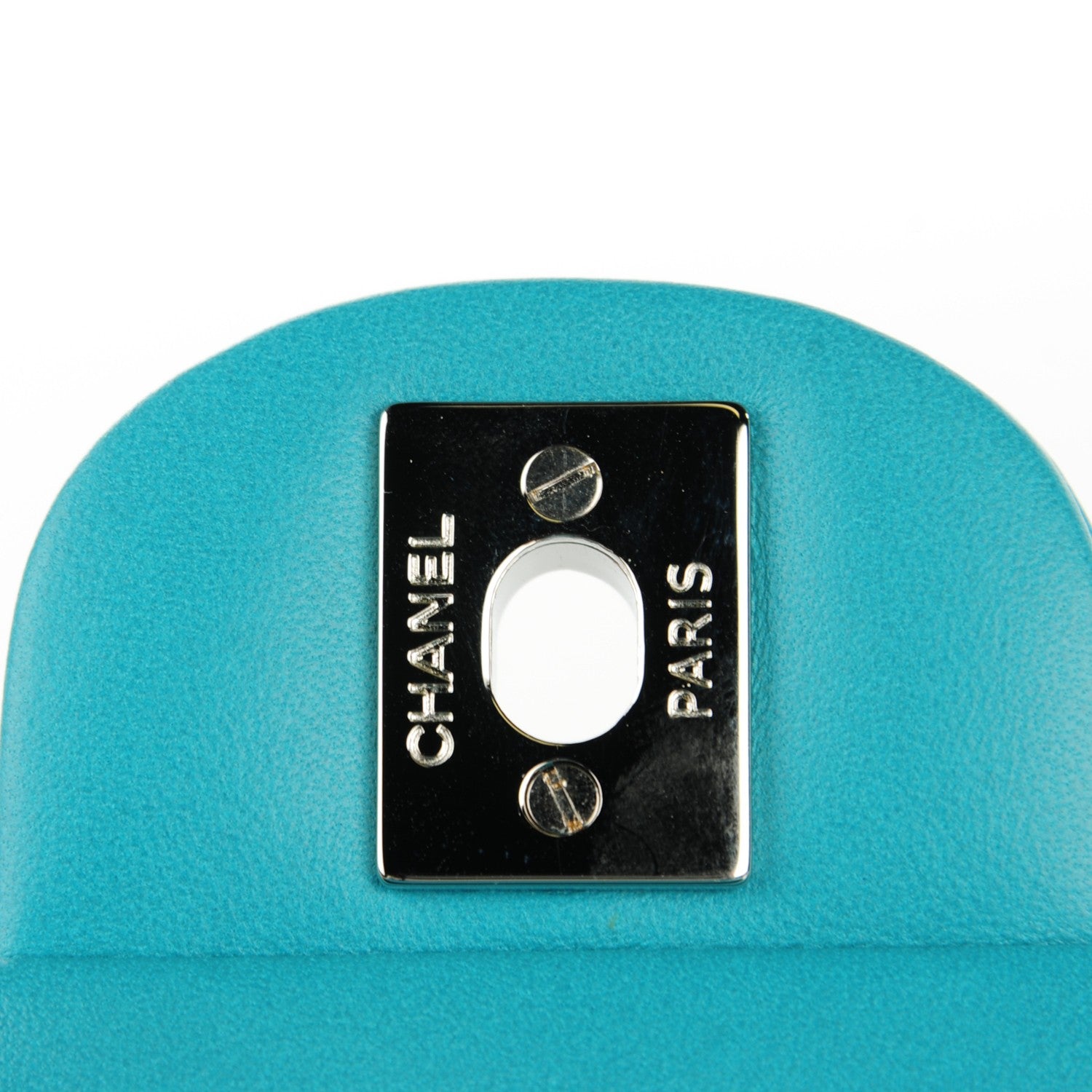 Chanel Lambskin Quilted Mini Rectangular Flap Turquoise 5 of 8