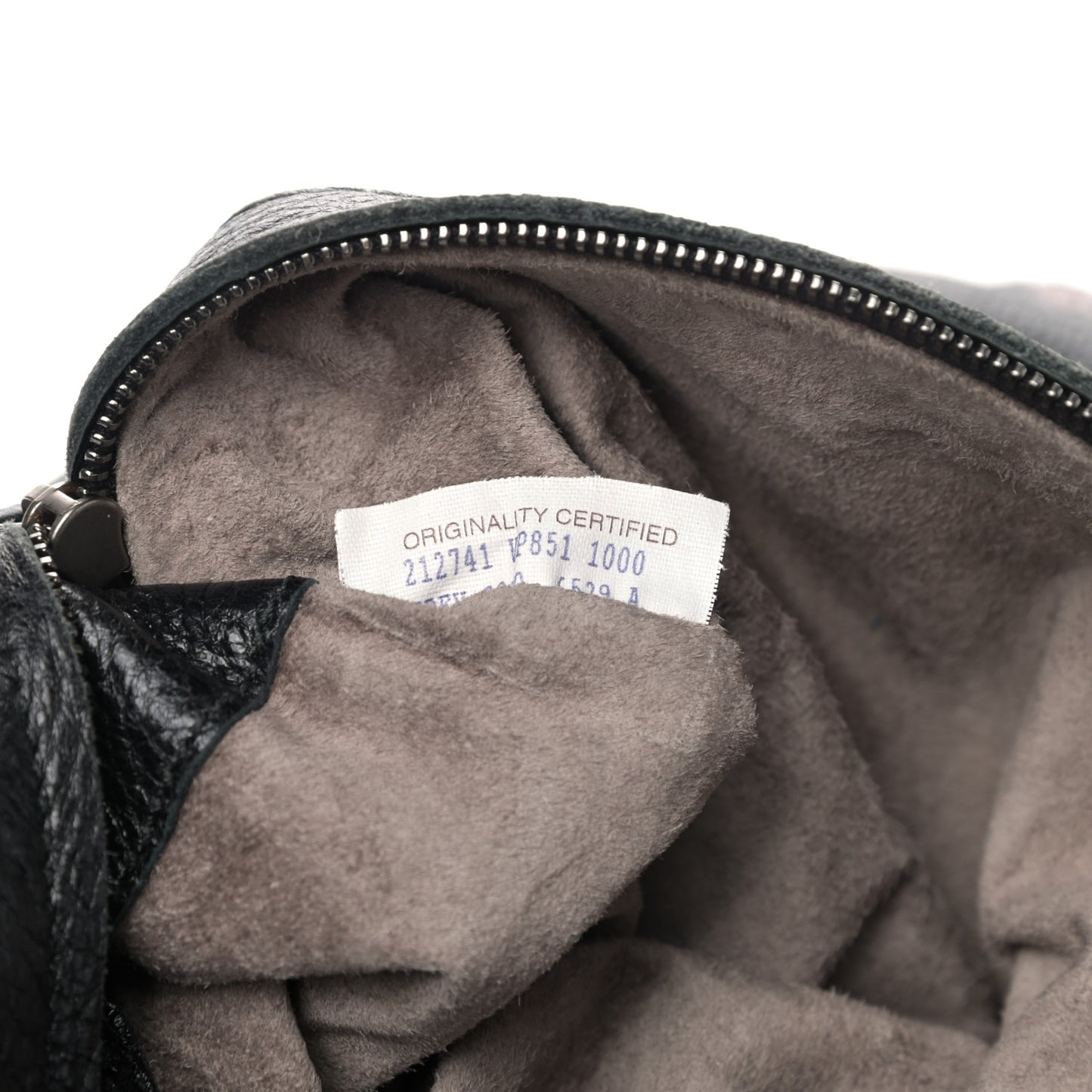Cervo Deerskin Large Hobo Black