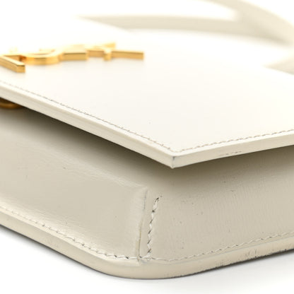 Saint Laurent Smooth Calfskin Monogram Phone Holder Crossbody Crema Soft 9 of 10