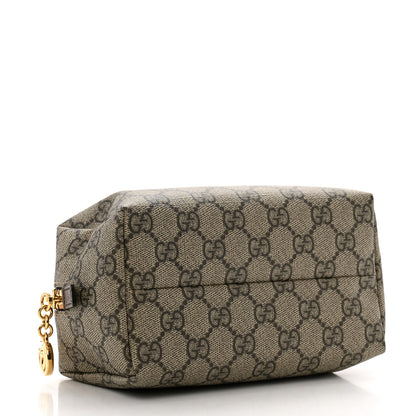 Gucci Soft GG Supreme Monogram Calfskin Medium Ophidia Cosmetic Case Beige Ebony New Acero 4 of 9