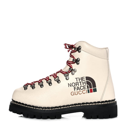 Gucci X THE NORTH FACE Calfskin Womens Hiking Ankle Boots 41 Special Ivory 1 of 7