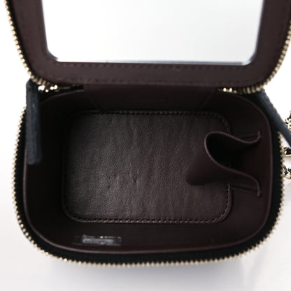 Chanel Caviar Quilted Mini Vanity Case With Chain Black 5 of 9