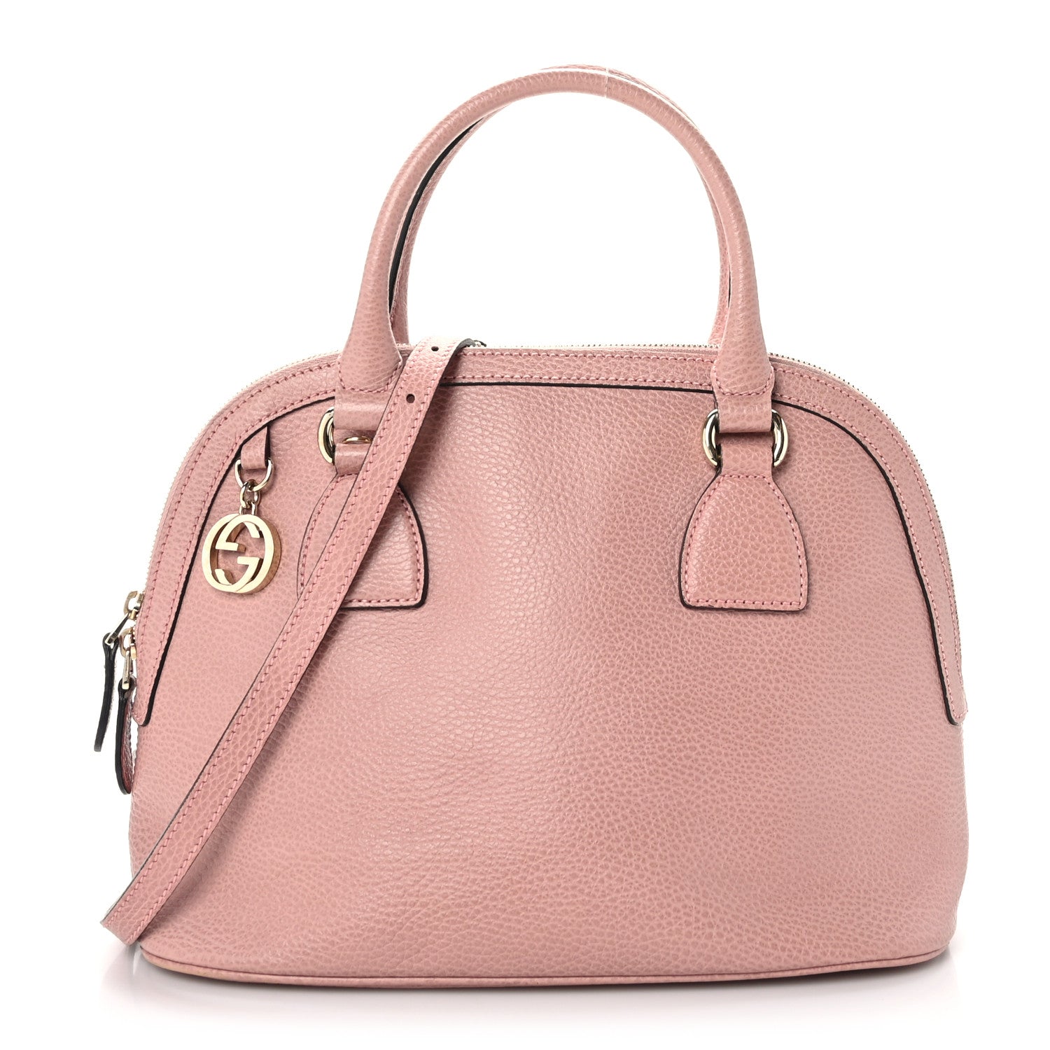 Gucci Dollar Calfskin Small GG Charm Dome Bag Soft Pink 1 of 9