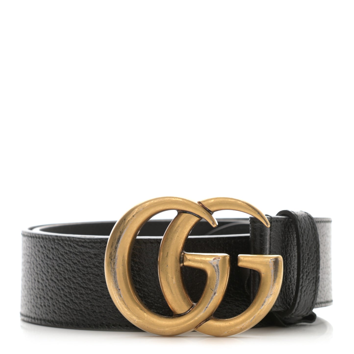 Textured Calfskin Double G 40mm Belt 85 34 Black