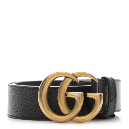 Gucci Textured Calfskin Double G 40mm Belt 85 34 Black 1 of 5