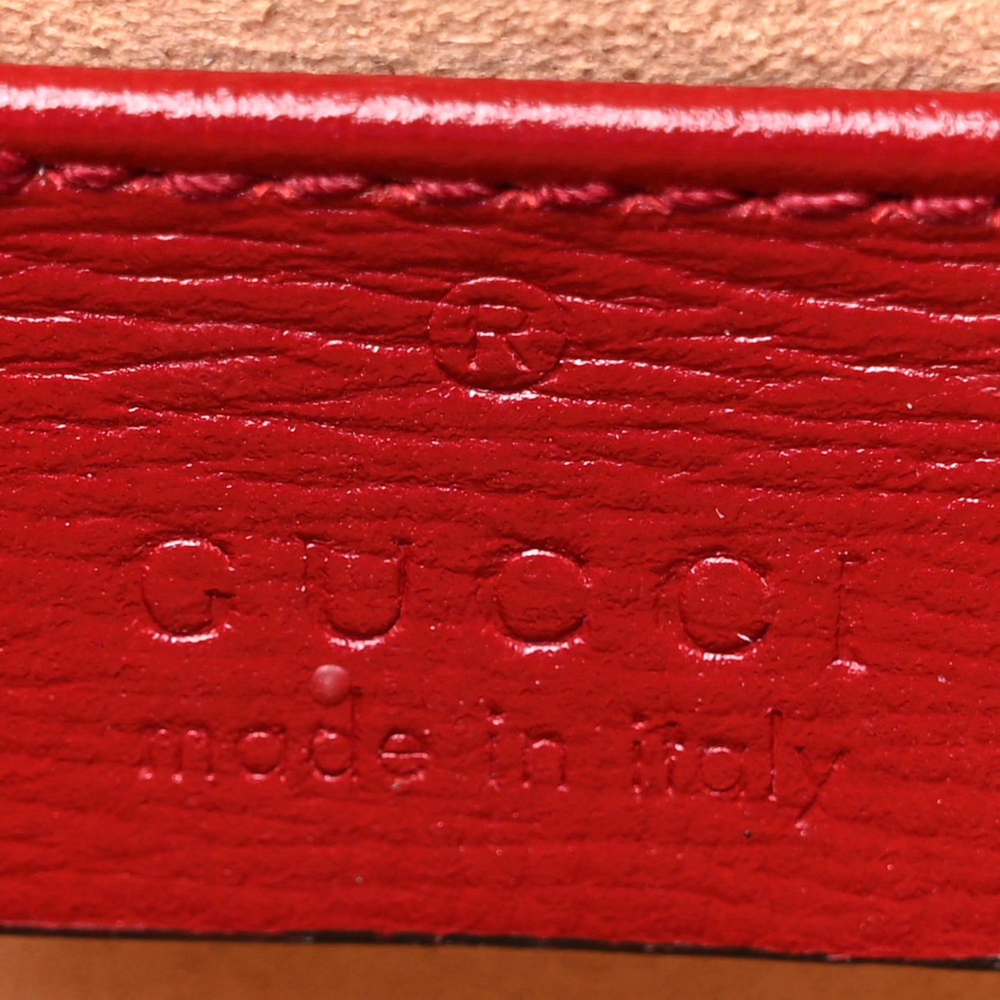 GG Supreme Monogram Azalea Calfskin Horsebit 1955 Crossbody Bag Beige Ebony New Cherry Red