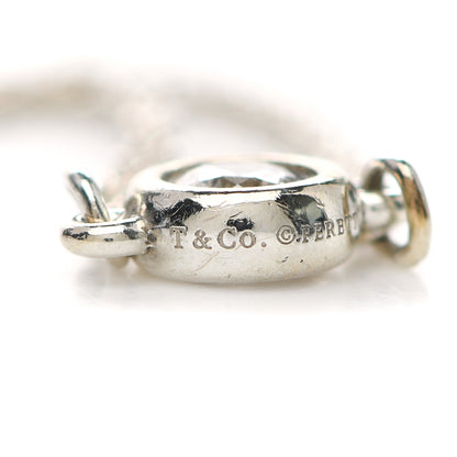Tiffany Sterling Silver Diamond Elsa Peretti Diamonds by the Yard Ring 57 8 5 of 7