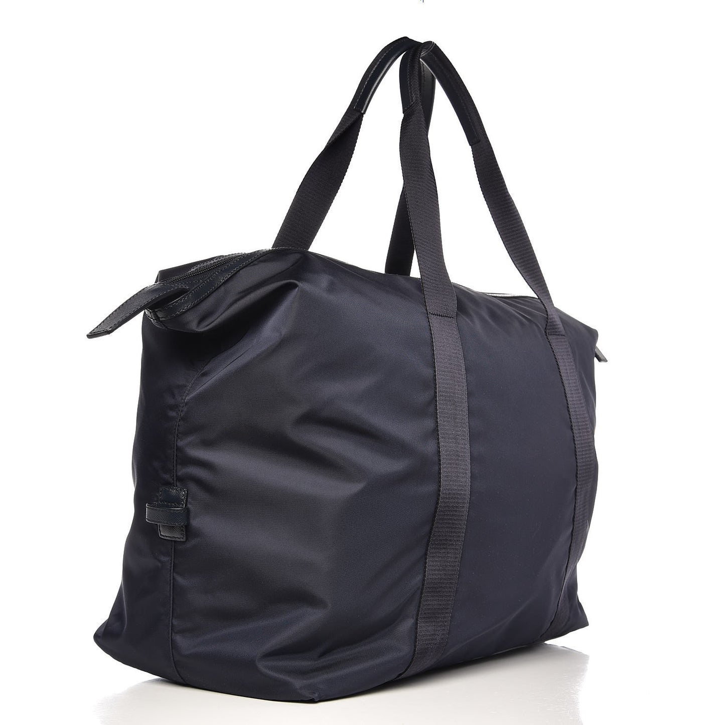 Tessuto Nylon Saffiano Duffel Bag Blue