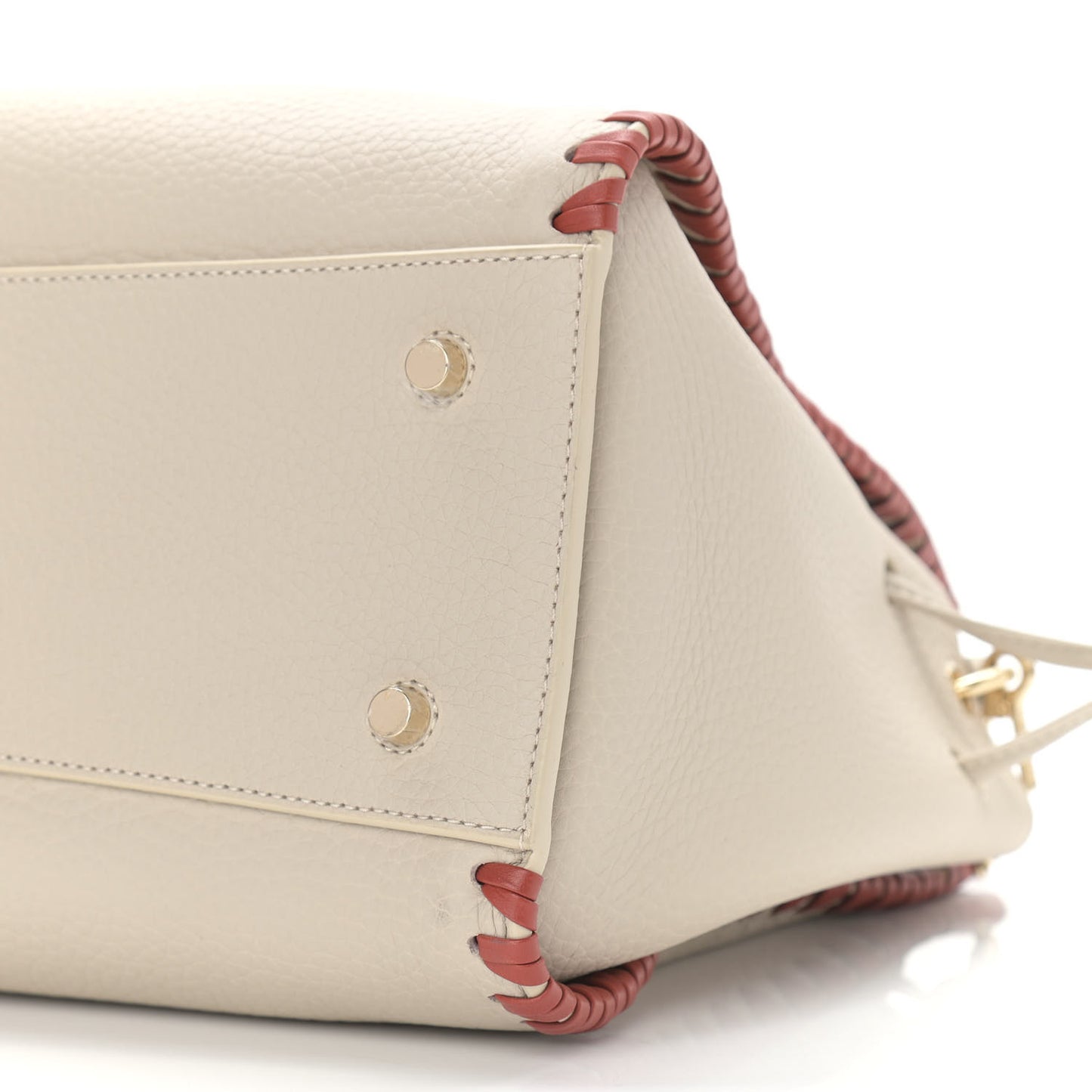 Heavy Grain Braided Edge Iris Tote Chalk