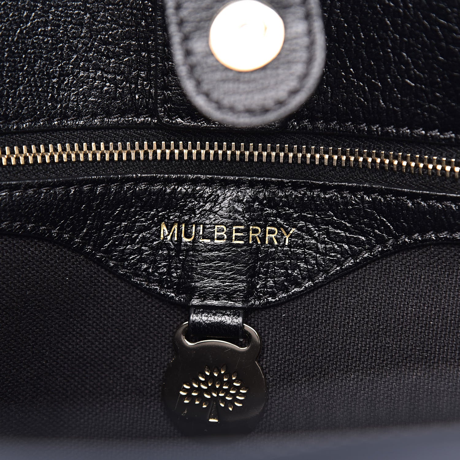 Mulberry Shiny Goatskin Small Bayswater Double Zip Tote Black 7 of 14