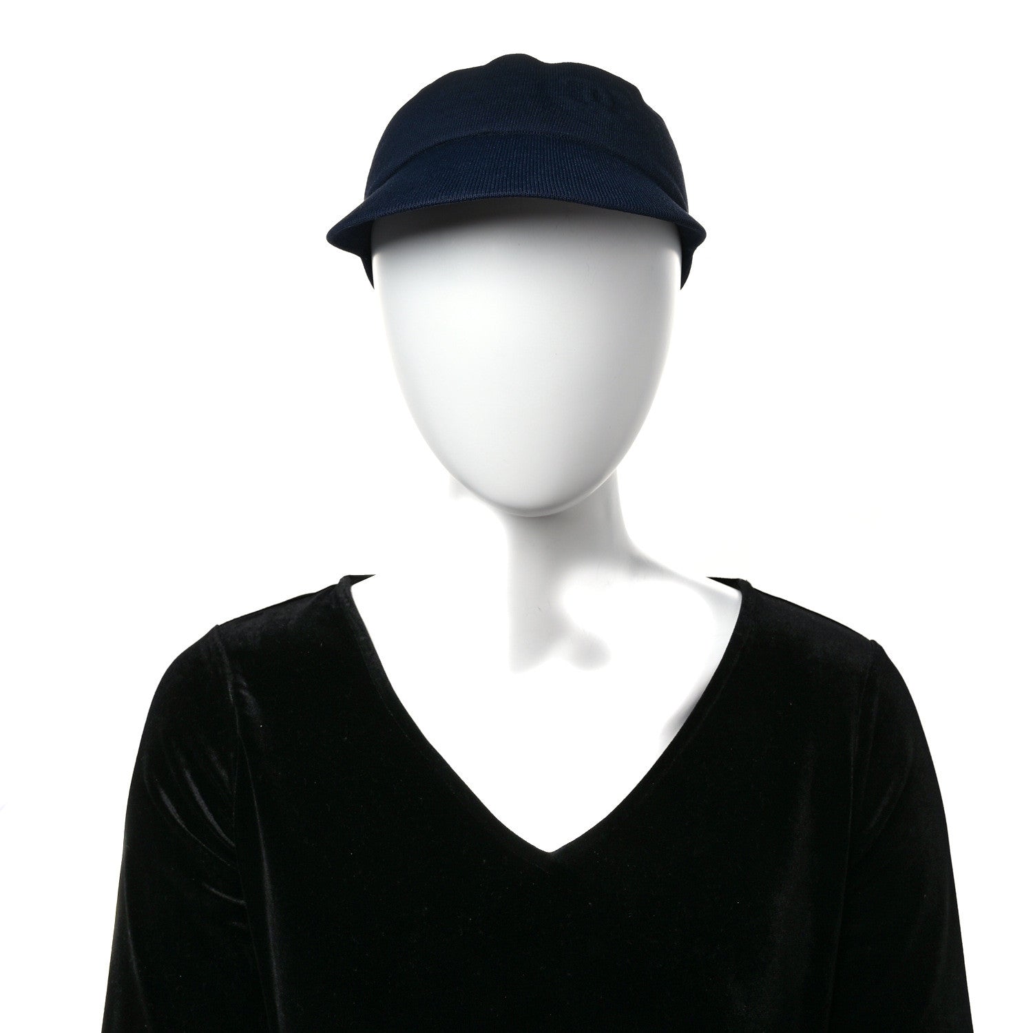 Chanel Knit CC Visor Blue 2 of 8