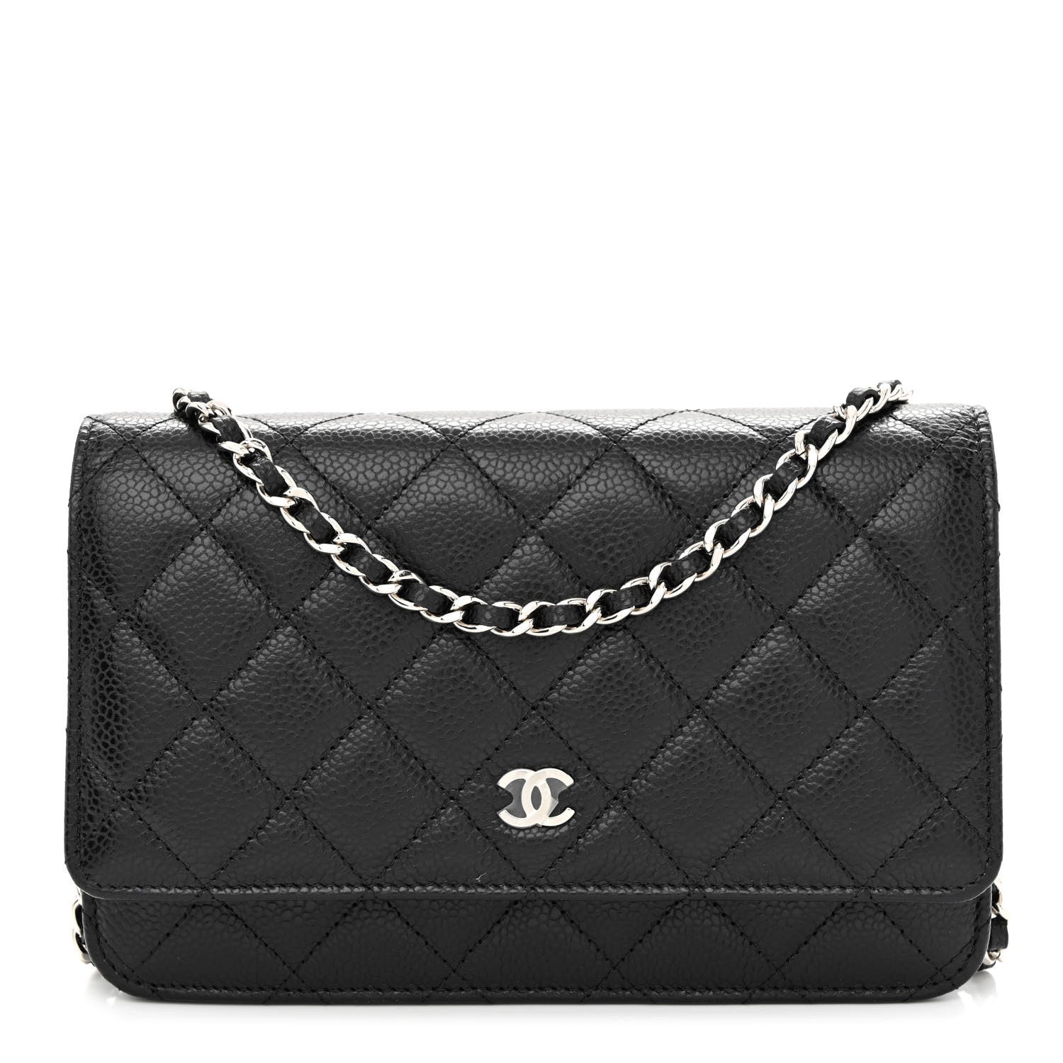 Chanel Caviar Quilted Wallet On Chain WOC Black 1 of 12