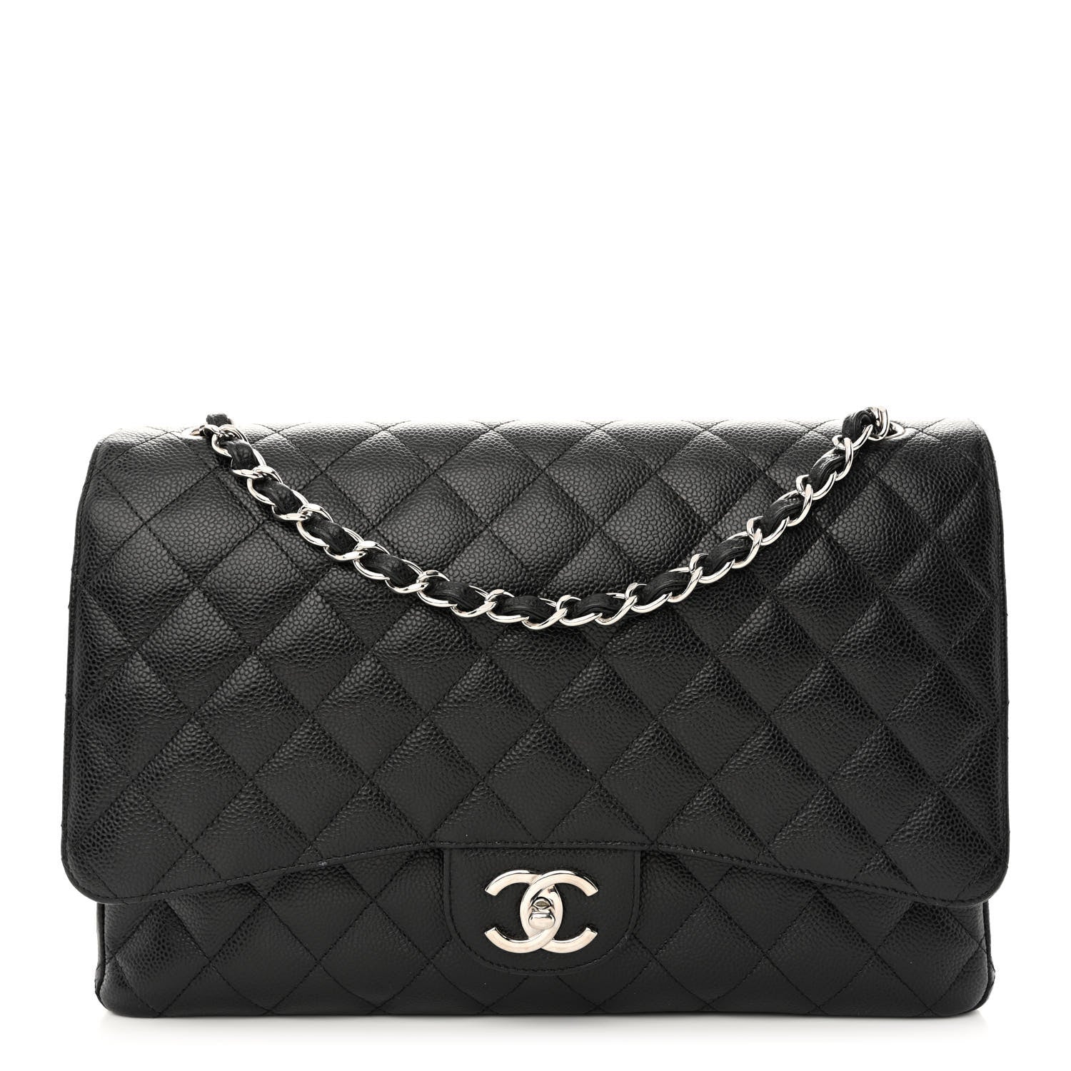 Chanel Caviar Quilted Maxi Double Flap Black 1 of 17