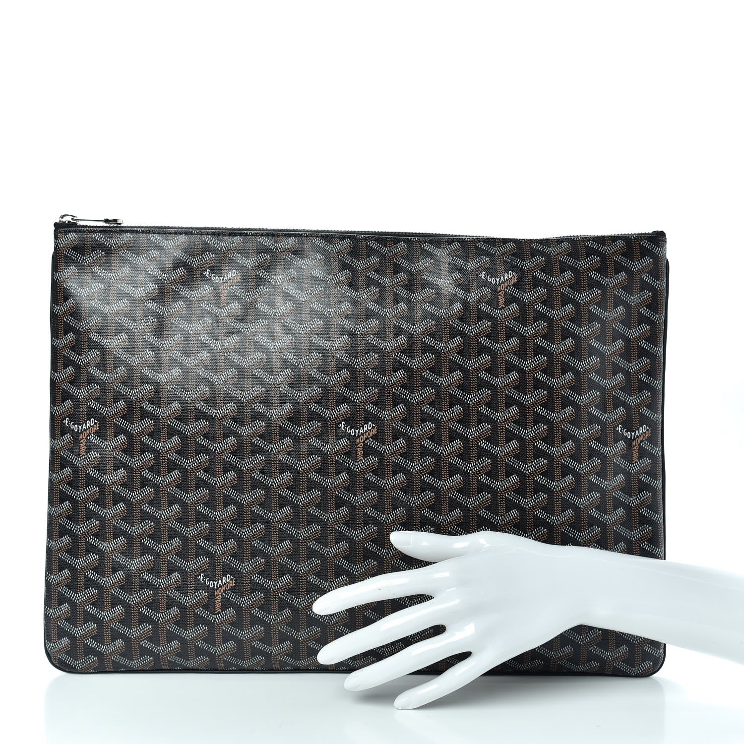 Goyard Goyardine Senat Pochette GM Black 2 of 8