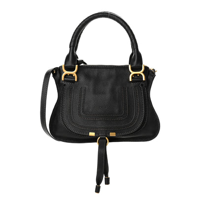 Chloe Calfskin Small Marcie Satchel Black 1 of 10