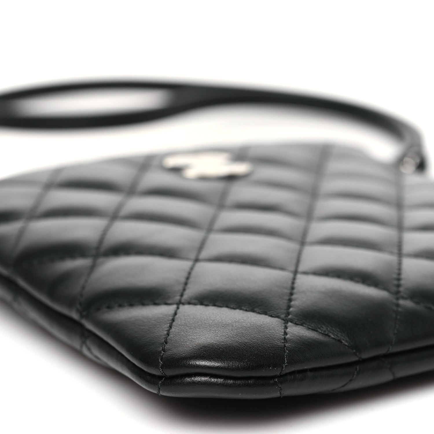 Chanel Lambskin Quilted Uniform Crossbody Bag Black 9 of 11