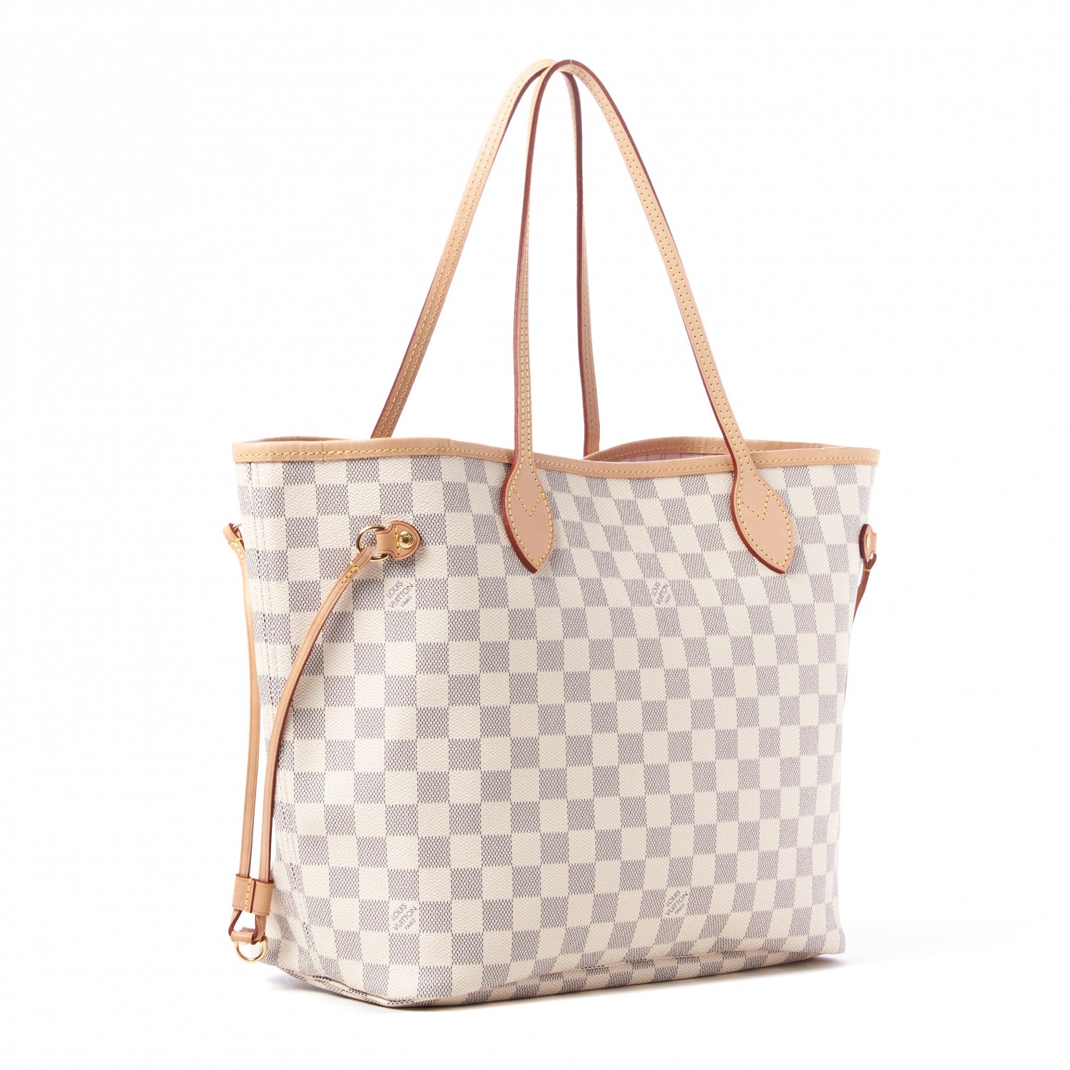 Louis Vuitton Damier Azur Neo Neverfull MM Rose Ballerine 2 of 9