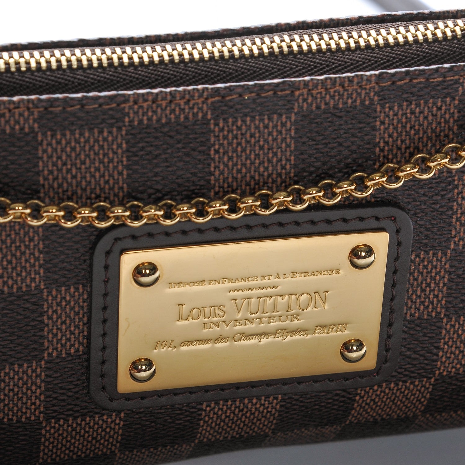 Louis Vuitton Damier Ebene Eva Clutch 6 of 9