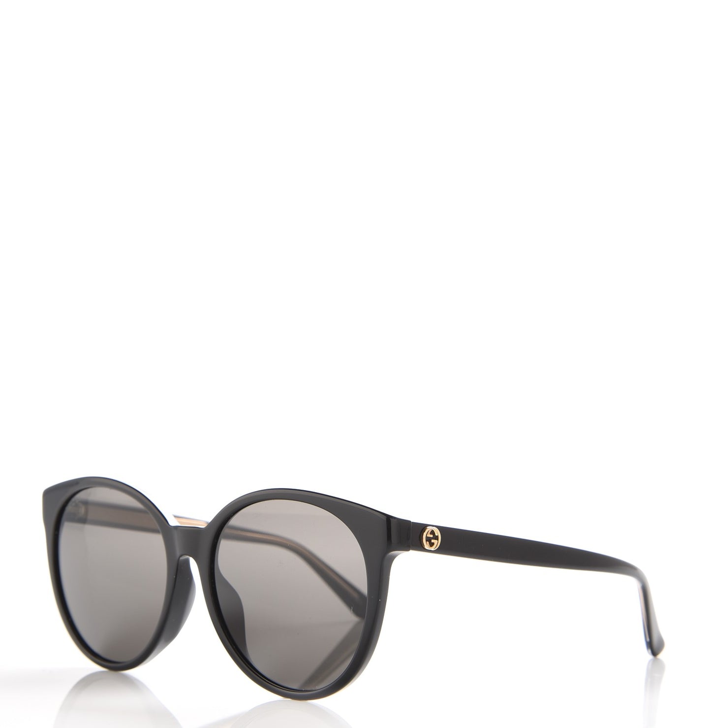 Round GG3833/FS Sunglasses Black