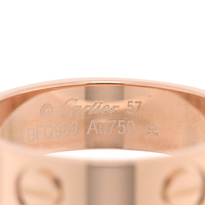 Cartier 18K Pink Gold 5.5mm LOVE Ring 57 8 4 of 5