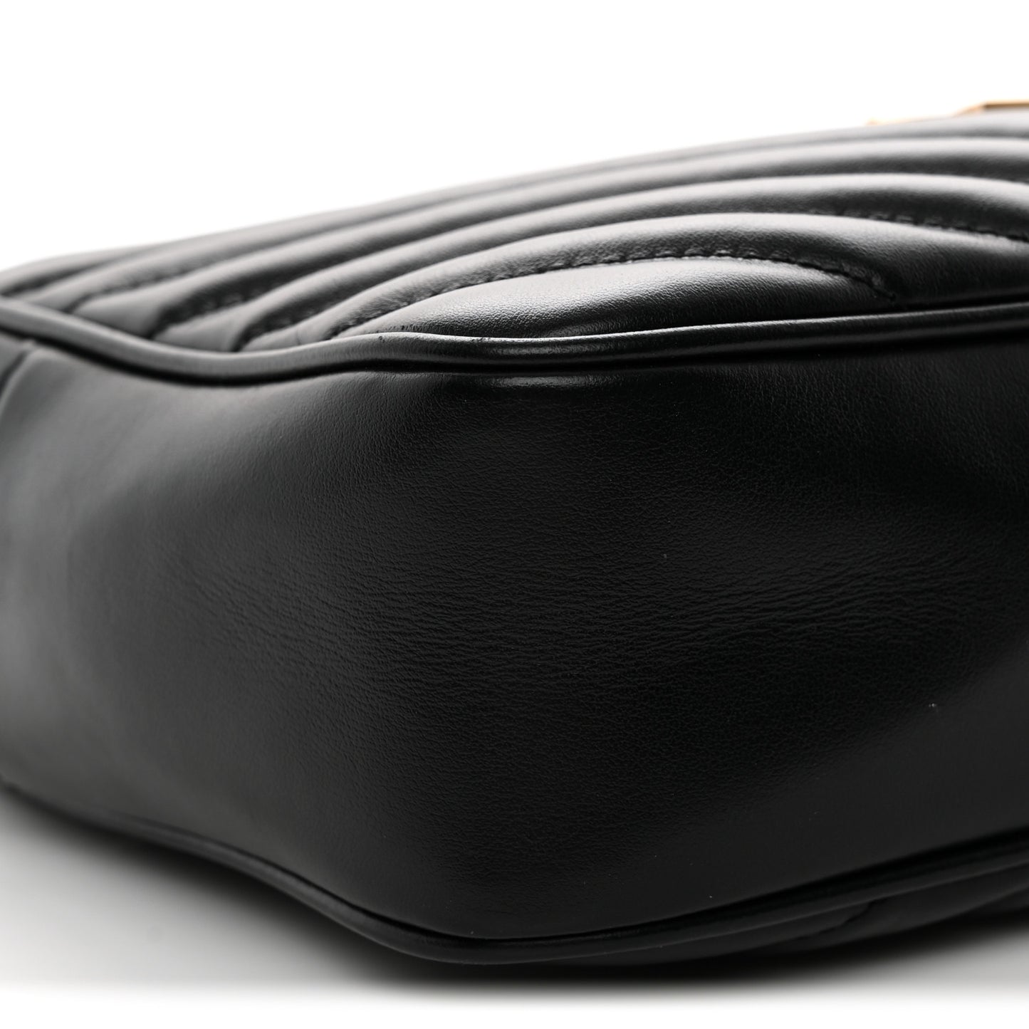 Calfskin Matelasse Monogram Lou Camera Bag Black