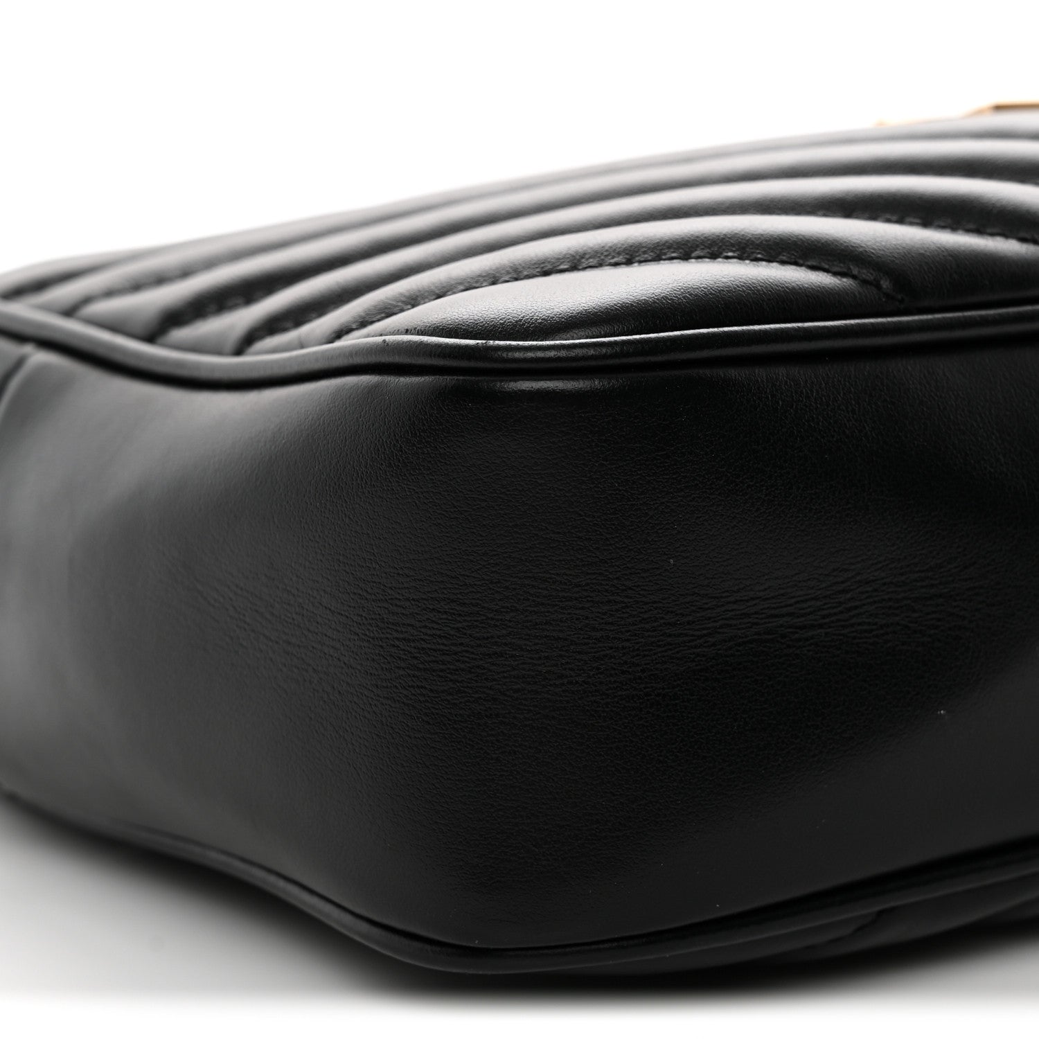 Saint Laurent Calfskin Matelasse Monogram Lou Camera Bag Black 9 of 13