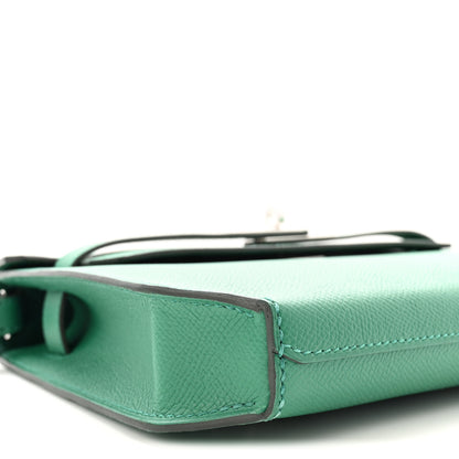 Hermes Epsom Kelly Depeches 25 Pouch Vert Jade 7 of 8