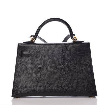 Hermes Epsom Mini Kelly Sellier 20 Black 4 of 34