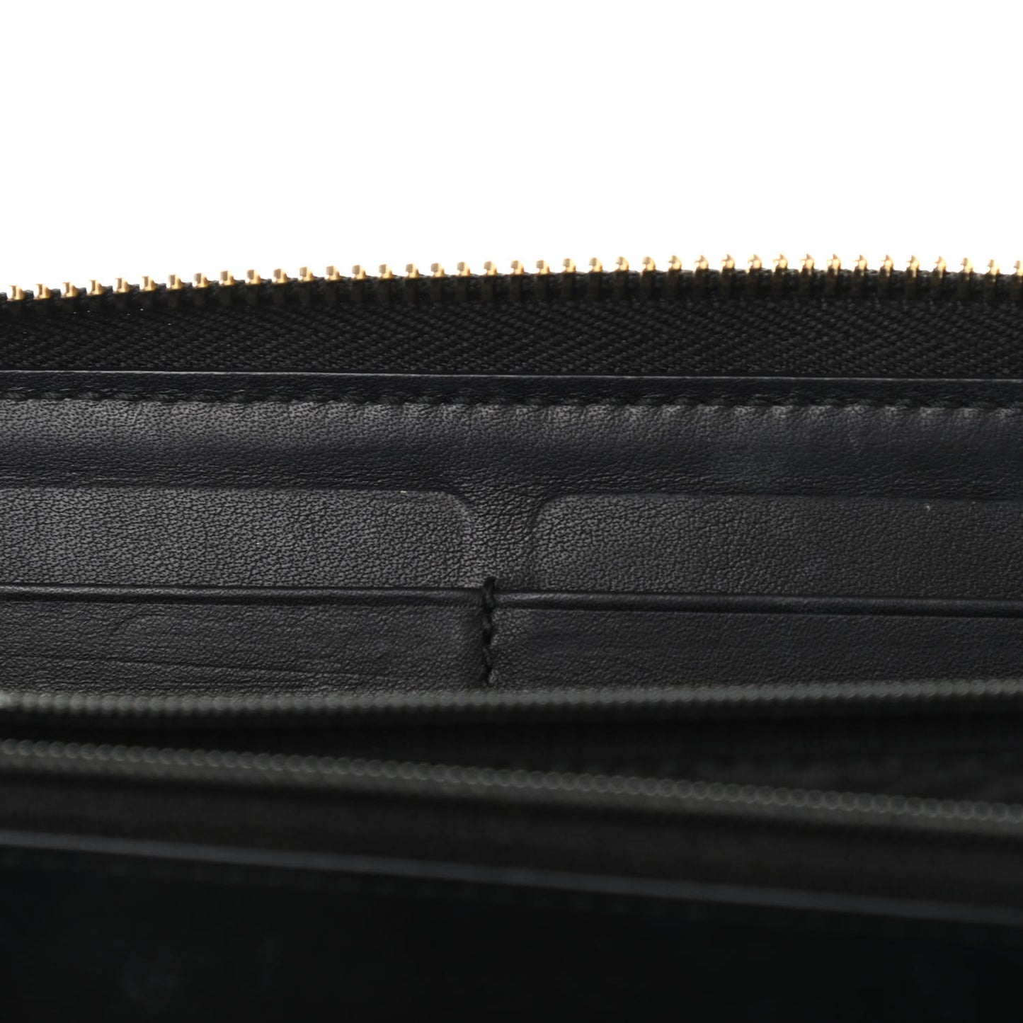 Microguccissima Zip Around Wallet Black