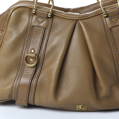 Burberry Pebbled Calfskin Small Ashbury Satchel Brown 11 of 11